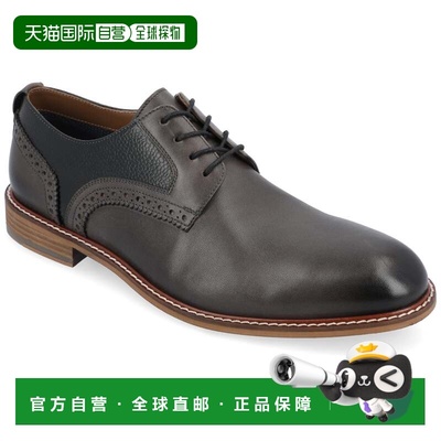 自营Thomas & Vine Clayton Plain Toe Brogue Derby - charcoal