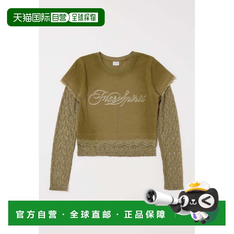日本直邮MOUSSY LACE LAYER TEE上衣女装图片