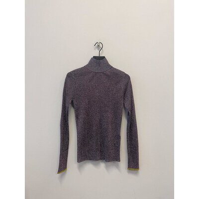 TORY BURCH 女士针织毛衣 144524200 SS2023 灰色 Turtleneck