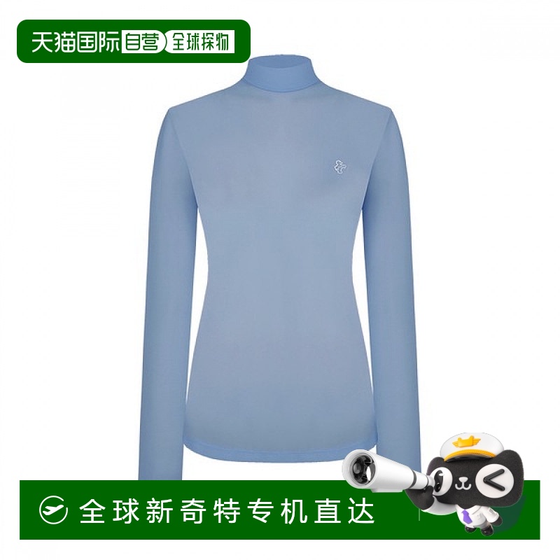 1h可退 韓國直郵路易卡斯特爾女款愛露卡網(wǎng)眼混合高領(lǐng)T恤（涼感）
