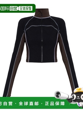 香港直邮FENDI 女士针织衫 FAF370AT93F0D9F CO 黑色 'Color Bloc