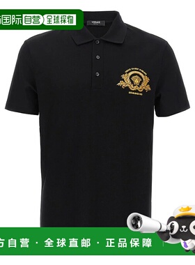 香港直邮VERSACE 男士T恤 10139061A11305NERO SS2025黑色范思哲