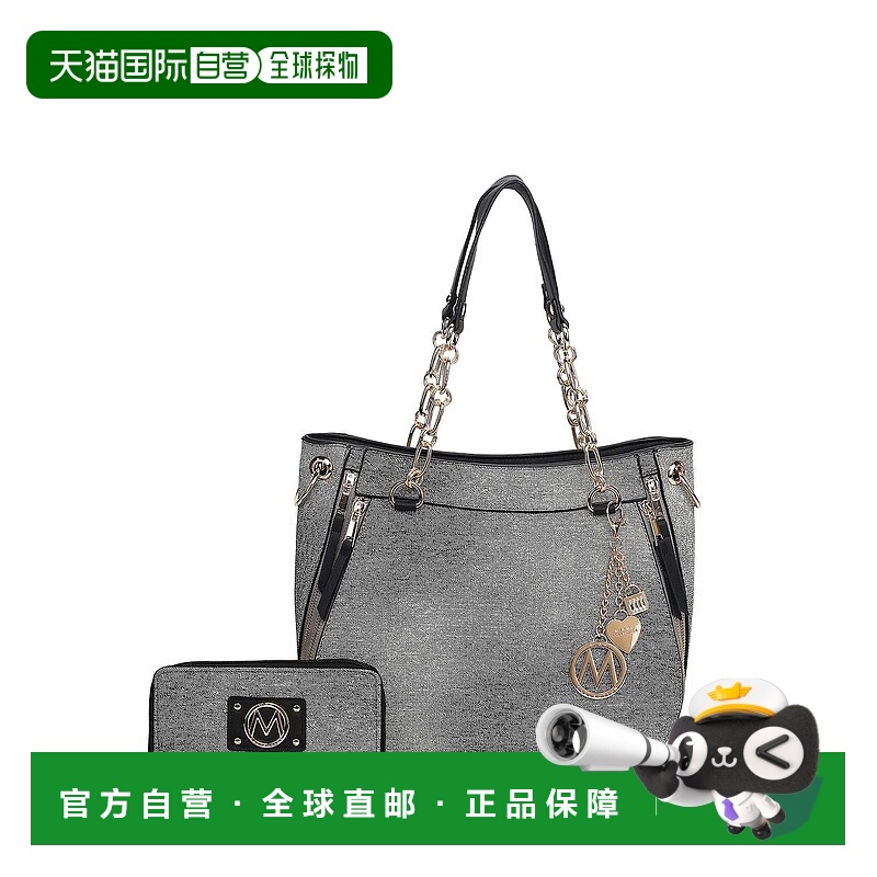 自营mia k collectionLina Women’s Tote Bag and Wallet set by