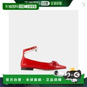 Ganni 香港直邮GANNI Eyelets AW2024 红色 女士芭蕾乐福鞋 S2752