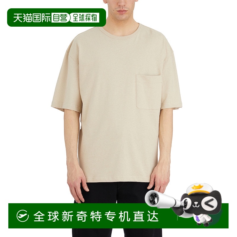 1h可退 香港直邮LEMAIRE 男士T恤 ITO1382LJ1010BG206 SS2025 乳