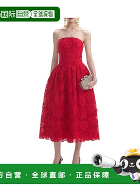 1h可退 香港直邮SELF-PORTRAIT 女士连衣裙 AW24023MAR AW2024 红