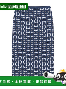 香港直邮GIVENCHY 女士半身裙 BW40Y64ZQ3457 SS2025 蓝色 字母提