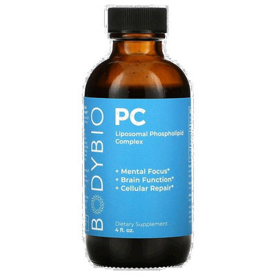 香港直邮BodyBio,PC，脂质体磷脂复合物，4 液量盎司