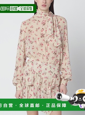 1h可退 香港直邮ISABEL MARANT 女士 浅褐色印花衫 HT0847FAD1J08