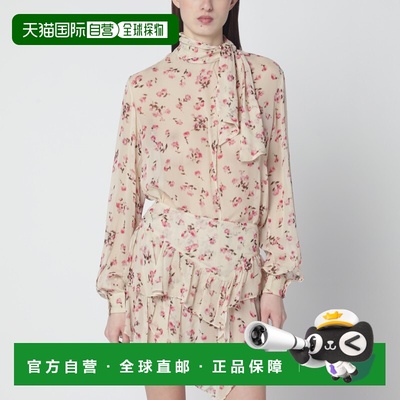 1h可退 香港直邮ISABEL MARANT 女士 浅褐色印花衫 HT0847FAD1J08