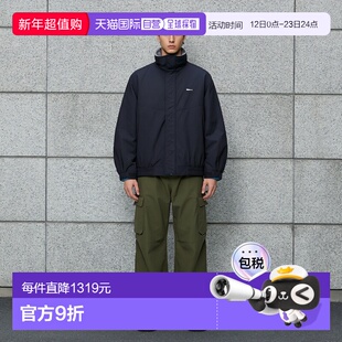 1h可退 日本直邮DESCENDANT男装宽松版型尼龙夹克半拉链设计左胸