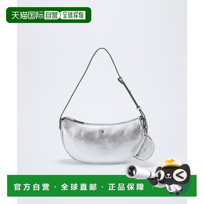 1h可退 日本直邮TOPKAPI 缩水皮半月形肩背包/附饰品斜挎包手提包