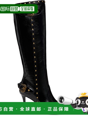 1h可退 香港直邮潮奢 versace 范思哲 女士 黑色 Couture1 Scarle