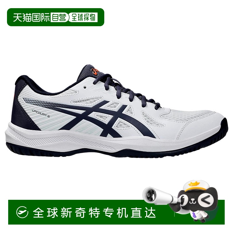 自营 Asics Upcourt 6白色/靛雾1071A104-102男式-白色 【美国奥