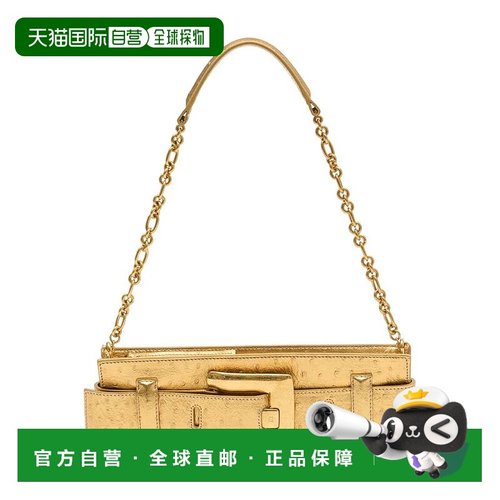 香港直邮BALMAIN 女士手拿包 GN1LB024LOLM SS2026 金色 Balmain