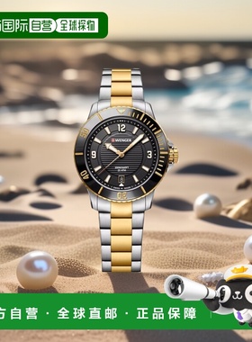 自营 Wenger Swiss Army 女士 01.0621.113 Seaforce 黑色表盘腕