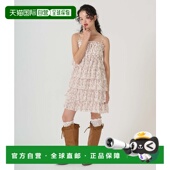 女士小花柄荷叶边吊带连衣裙 1h可退 日本直邮TINA：JOJUN tnj311