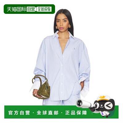 1h可退 香港直邮The Attico 女士 条纹系扣衬衫 260WCH00004