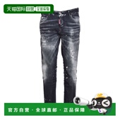 香港直邮Dsquared2 二次方 女士 1h可退 褪色效果破洞牛仔褲 S72L