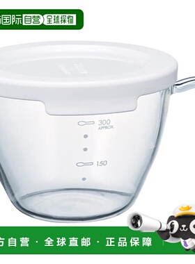 【日本直邮】HARIO玻璃王 玻璃汤杯/可堆叠 300ml 白色 XSCS-1-W