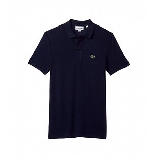 短袖 珠地网眼 Lacoste 修身 海军蓝 Polo 衫