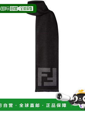 1h可退 香港直邮FENDI 男士围巾 FXS407AWTZF1WWU SS2026 黑色 SC