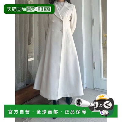 日本直邮MERCURYDUO 女装 修身显瘦高腰A字型羊毛混纺大衣 002560