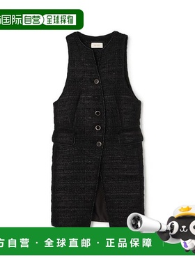 1h可退 日本直邮DES PRES 时尚粗花呢中长马甲背心