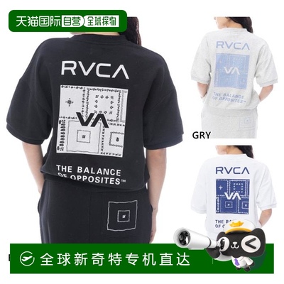 日本直邮RVCA 女士短袖运动衫 BANDANA VA BOX SWEAT SS 休闲上衣