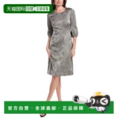 Ruiz Sleeves Line gray Dress 自营Rene Puff Floral 美