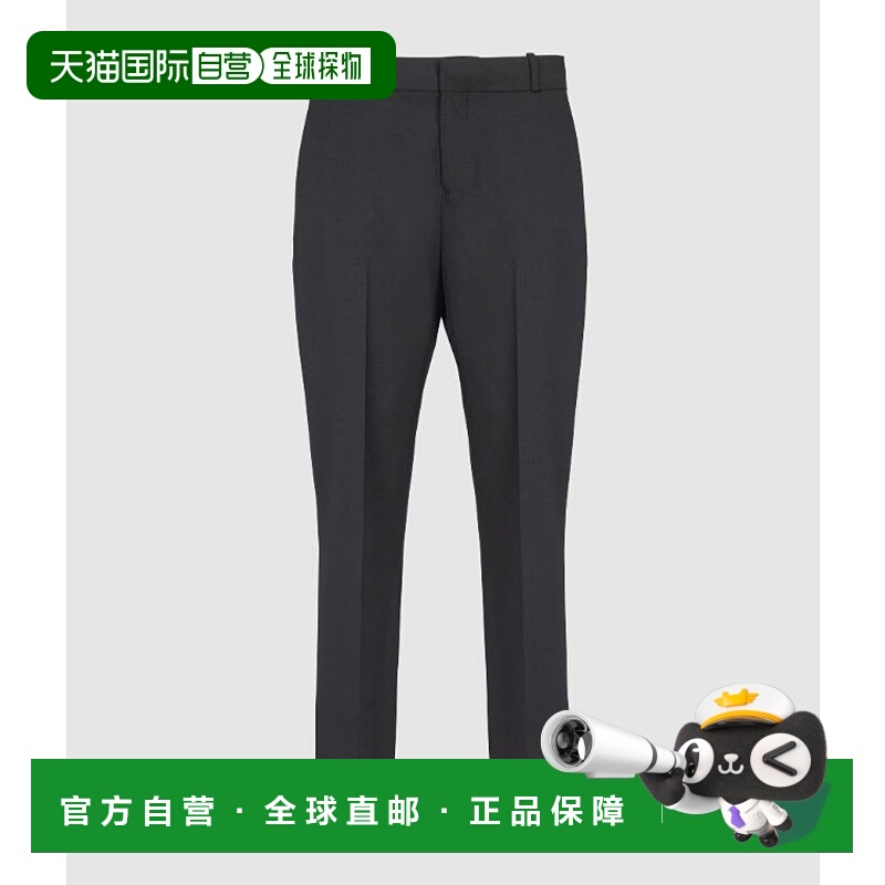 1h可退 香港直邮Balmain 巴尔曼 男士 腰带袢休闲裤 FH1PM037WC09