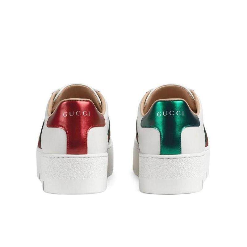 Gucci 王悦伊同款 Ace系列刺绣厚底休闲运动鞋 577573DOPE0