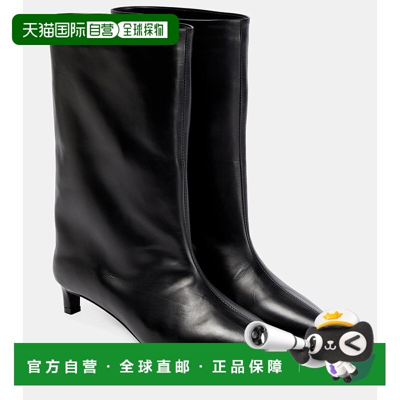 1h可退 香港直邮Jil Sander 吉尔 桑达 女士 皮质短靴 black黑色,女鞋,时装靴,淘宝优惠券,粉丝福利购,淘宝优惠卷