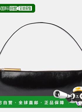 香港直邮KHAITE 女士 Lori 皮革肩包 BLACK 黑色时尚舒适斜挎包