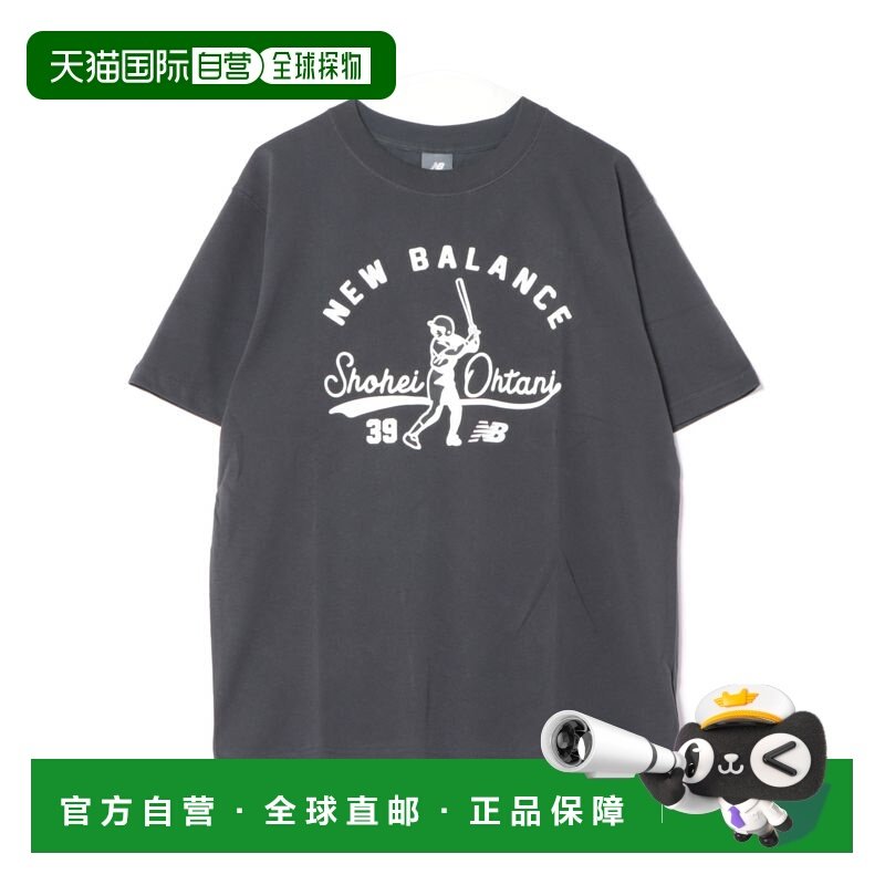 1h可退 日本直邮New balance 男装 宽松棉质短袖 T恤 大谷翔平联
