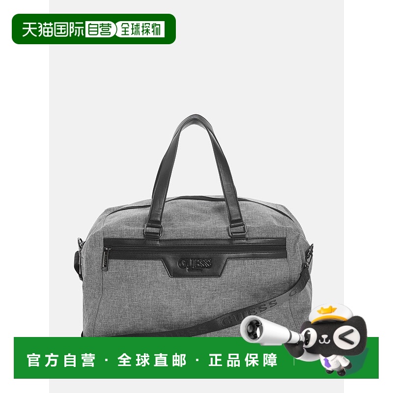 自营guessFaux-Leather Trim Duffle Bag - grey 美国奥莱直发