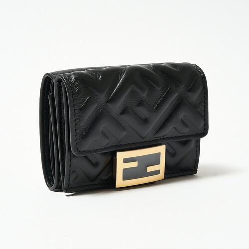 日本直邮FENDI 折叠钱包 8M0395 AAJD 黑色 F0KUR BLACK