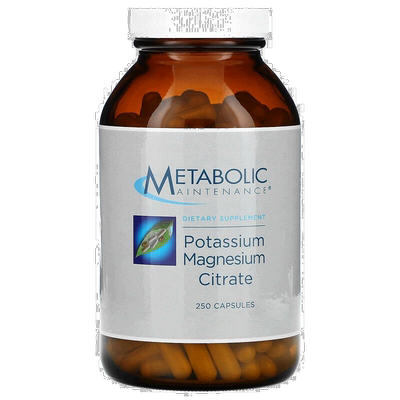 香港直邮Metabolic Maintenance,柠檬酸钾镁，250 粒胶囊维生素