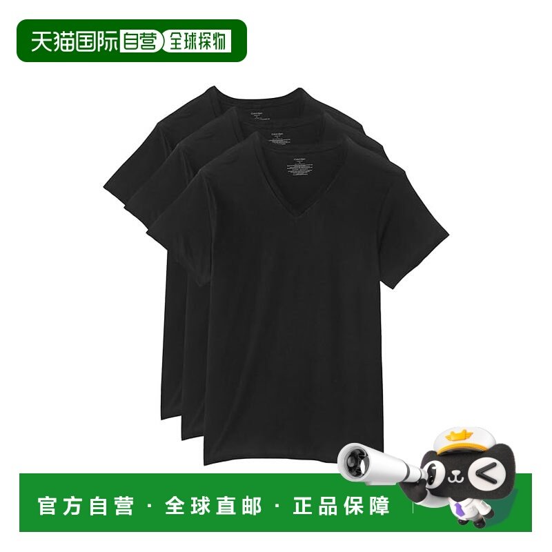 香港直邮calvin klein CK内衣 男士 Classics 棉质多个装短袖V领T,男装,T恤,淘宝优惠券,粉丝福利购,淘宝优惠卷