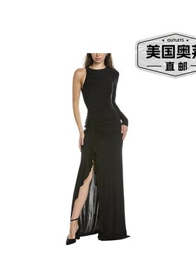 自营 Cinq a Sept Korine 长早秋新款连衣裙 黑色 美国奥莱直发