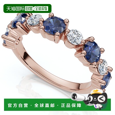自营pompeii31Ct Sylvia Blue Sapphire & Diamond Wedding Ring