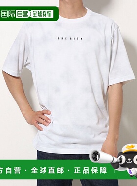 日本直邮 THE CITY 男士半袖logo宽松T恤 AMT35167速干