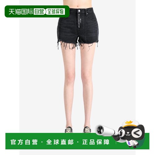 美国直邮ALEXANDER WANG - Women Hotfix徽标Fly Short Relax短裤