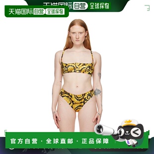 范思哲 女士 黑色 1h可退 金色 versace Barocco 香港直邮潮奢