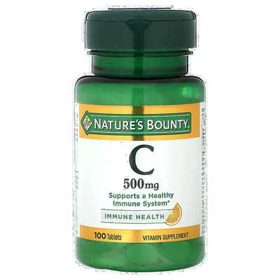 香港直发Nature'S Bounty自然之宝维生素C片剂增强抵抗力100片