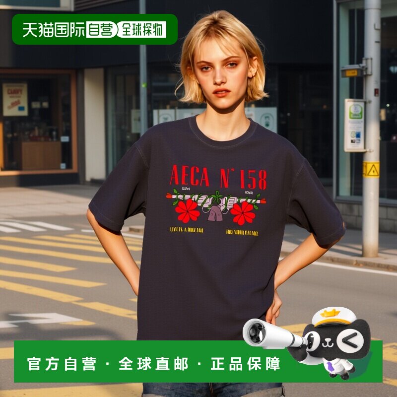 韩国直邮AECA WHITE 公用T恤AWCMSSBDTTSOV016C0BE GUNS N CLOVER