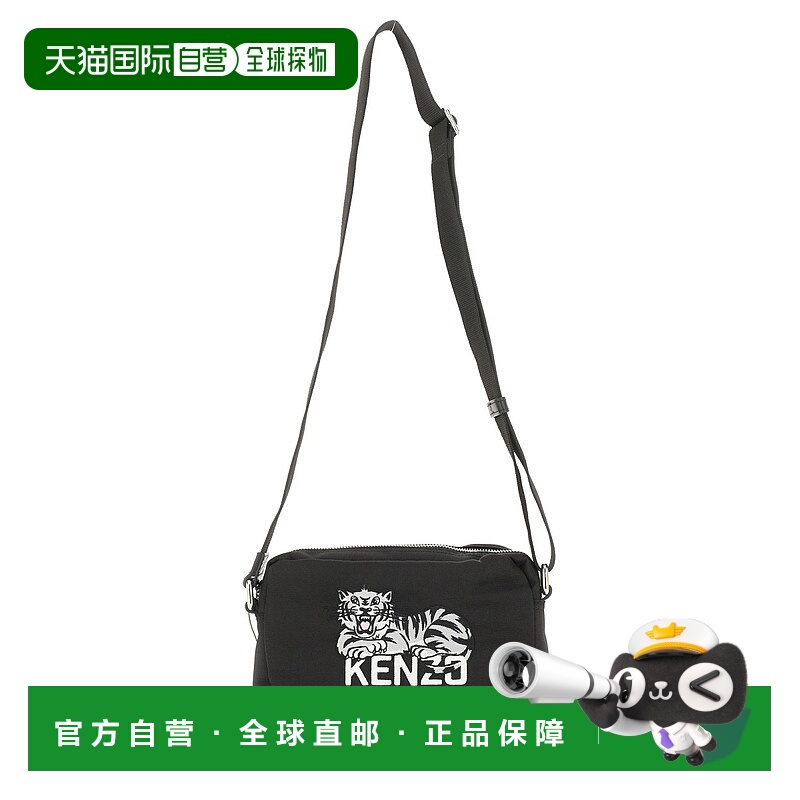 1h可退 香港直邮KENZO 男士斜挎包 FF65SA618F2999 AW2025 黑色 S