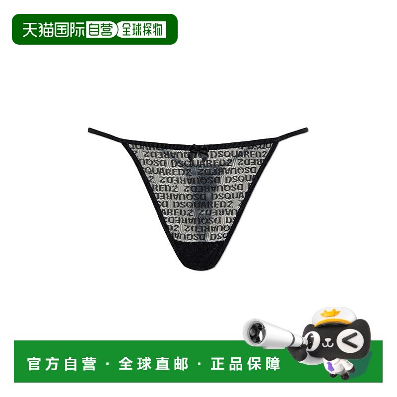 香港直邮DSQUARED2 女士文胸 D8L7C58400001 SS2025 黑色 Lace th