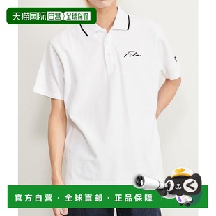 61819441 Polo衫 WEB限定别注笔记体刺绣纯棉半袖 日本直邮FILA