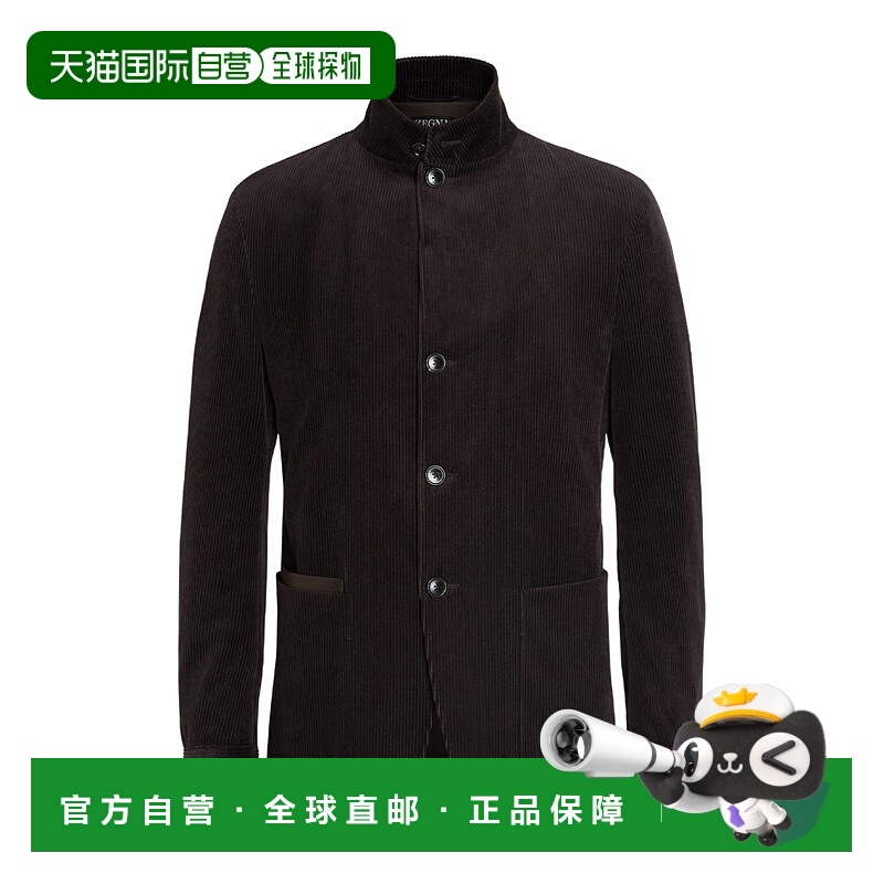 香港直邮Zegna Cashco Il Conte 夹克 270C58A21GC杰尼亚羊绒立领